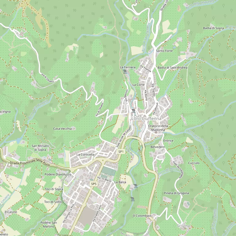 Mappa LORO CIUFFENNA