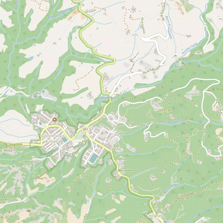 Mappa CASTELFRANCO PIANDISCO'