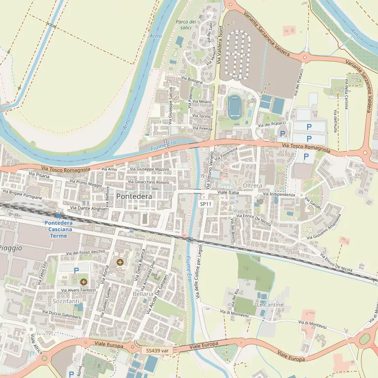 Mappa PONTEDERA