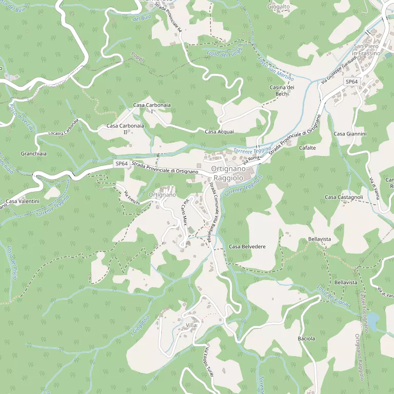 Mappa ORTIGNANO RAGGIOLO