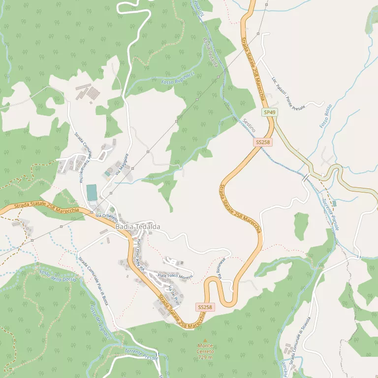 Mappa BADIA TEDALDA