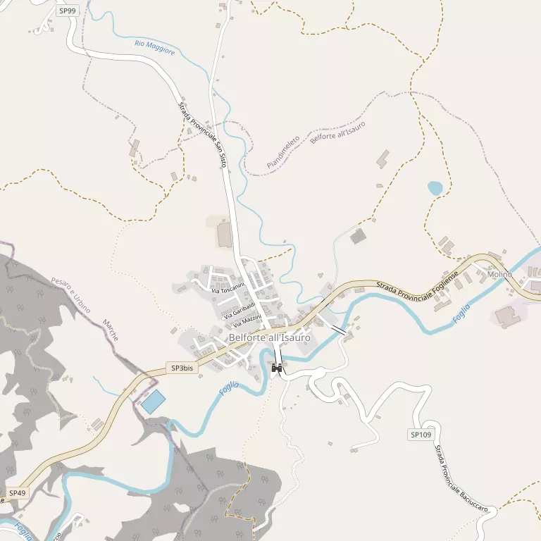 Mappa BELFORTE ALL'ISAURO