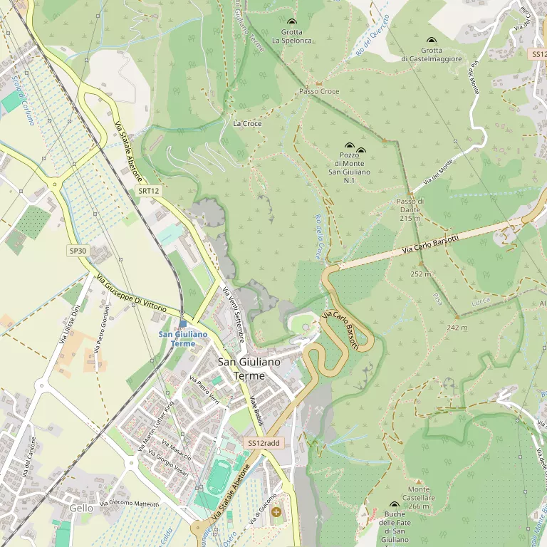 Mappa SAN GIULIANO TERME