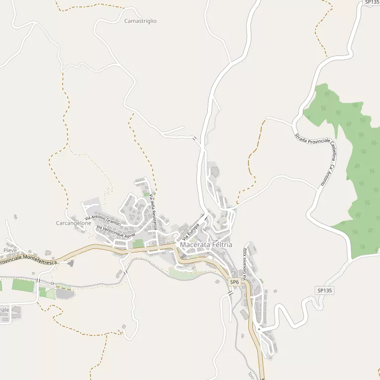Mappa MACERATA FELTRIA