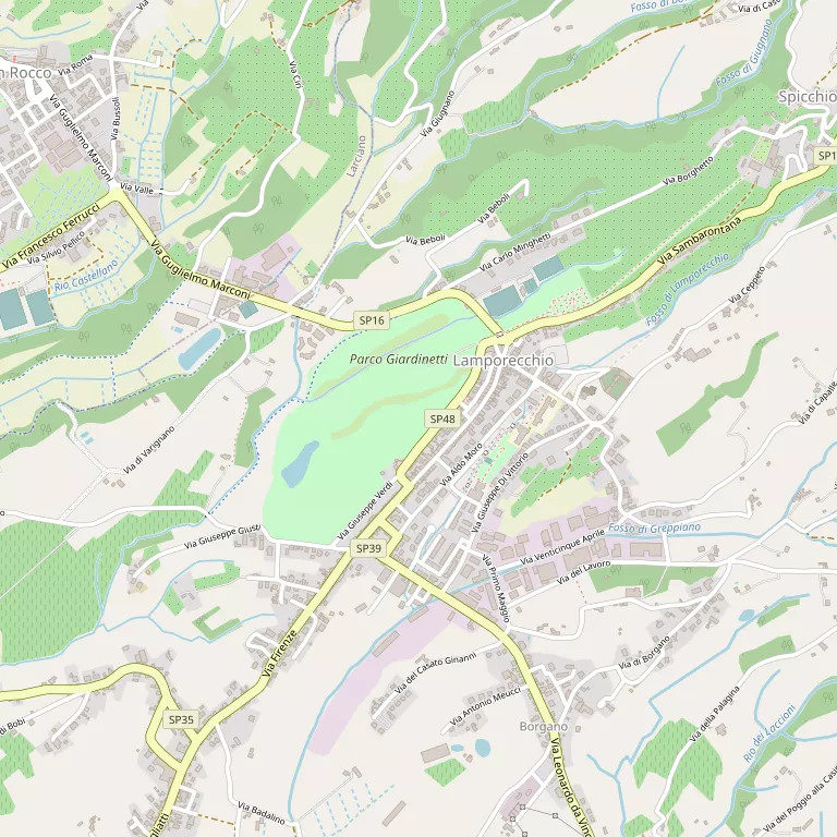 Mappa LAMPORECCHIO