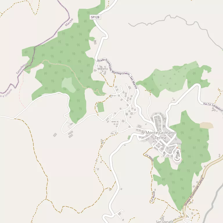 Mappa MONTE GRIMANO TERME