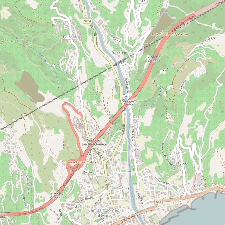 Mappa SAN BARTOLOMEO AL MARE