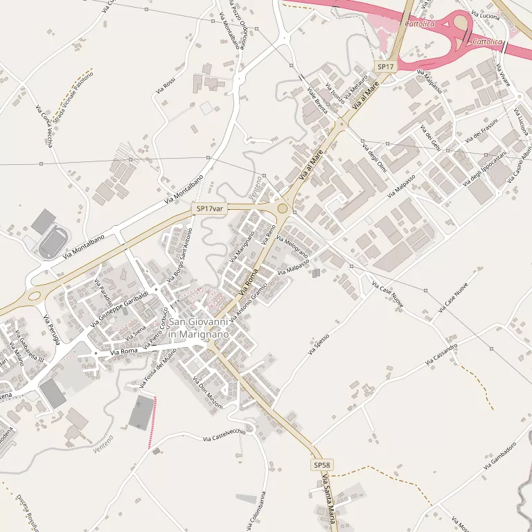 Mappa SAN GIOVANNI IN MARIGNANO