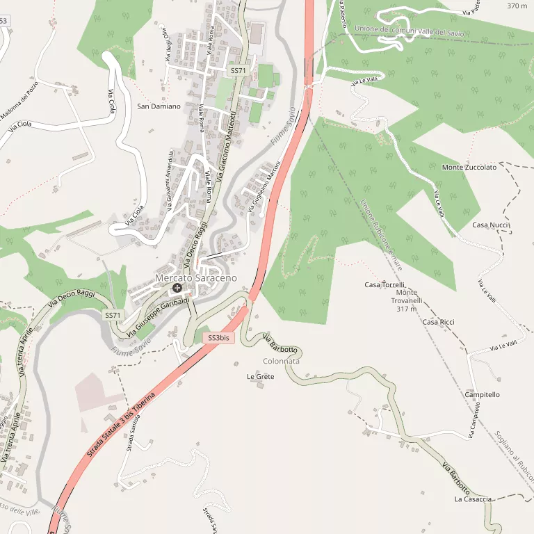 Mappa MERCATO SARACENO