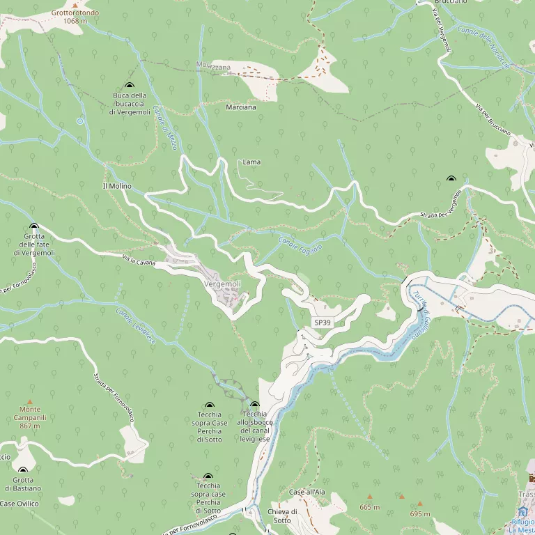 Mappa FABBRICHE DI VERGEMOLI