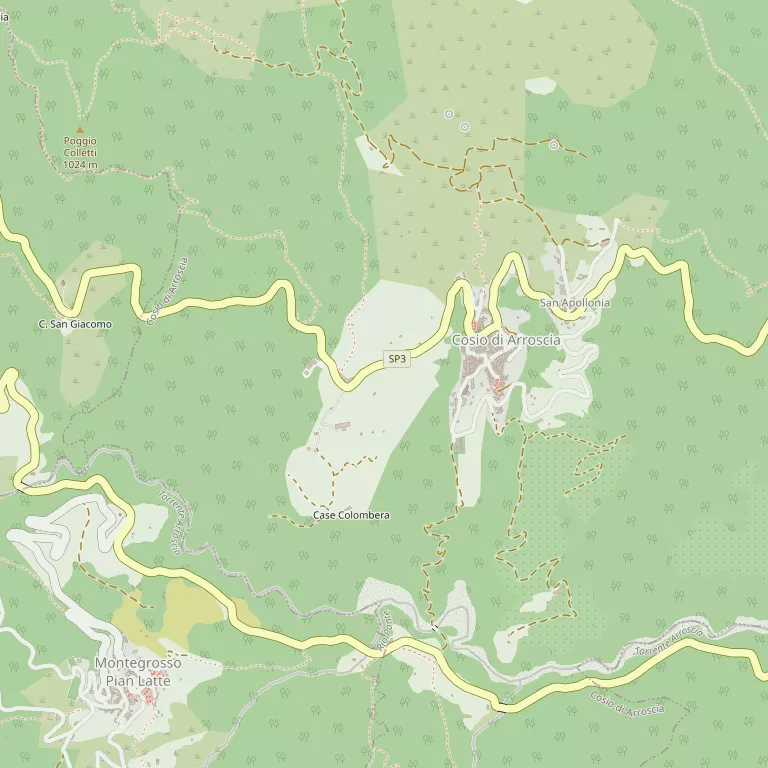 Mappa COSIO D'ARROSCIA