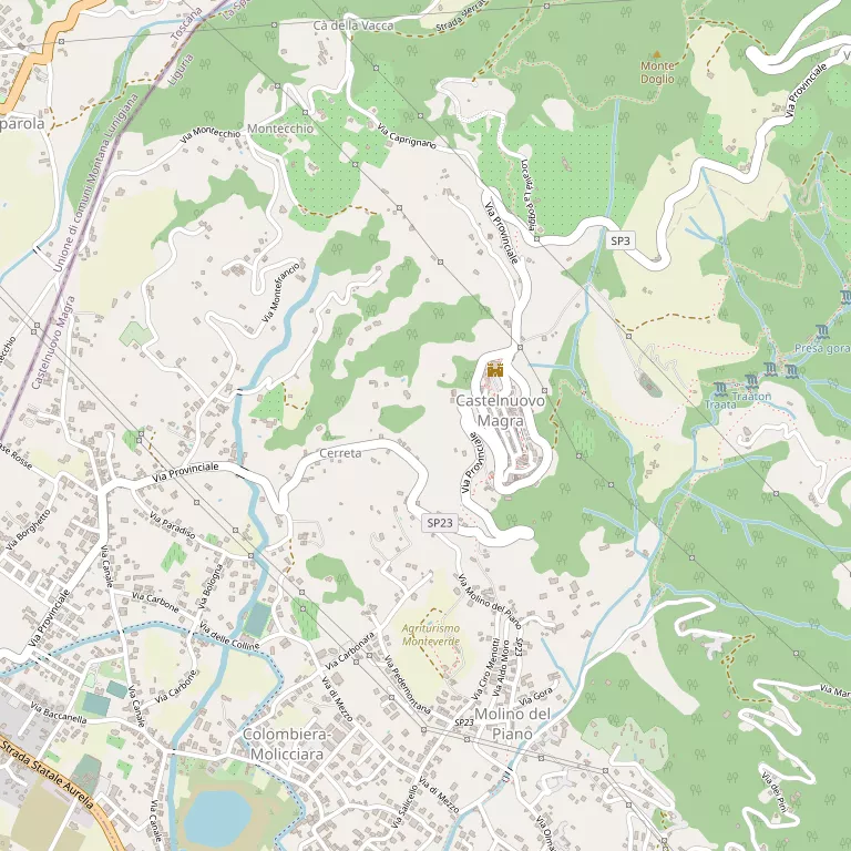 Mappa CASTELNUOVO MAGRA