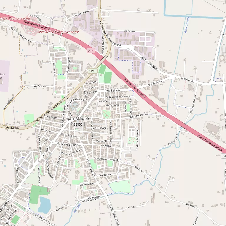 Mappa SAN MAURO PASCOLI