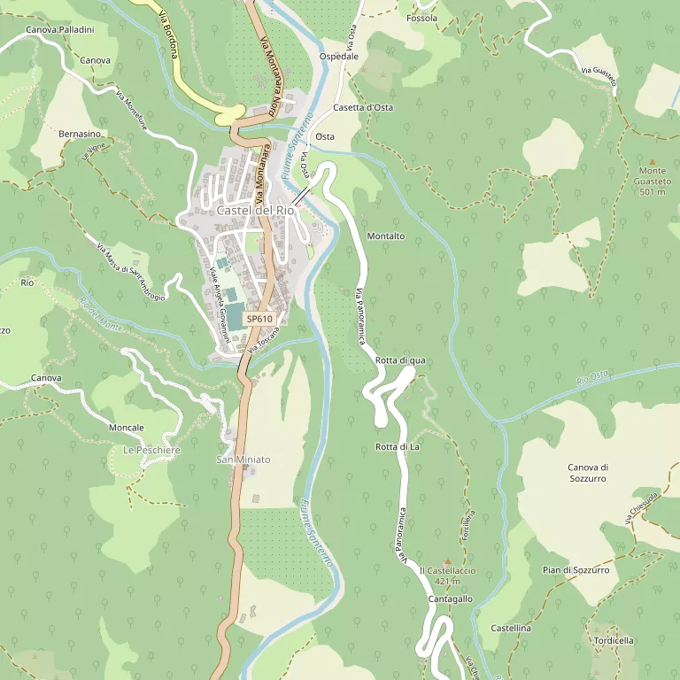 Mappa CASTEL DEL RIO
