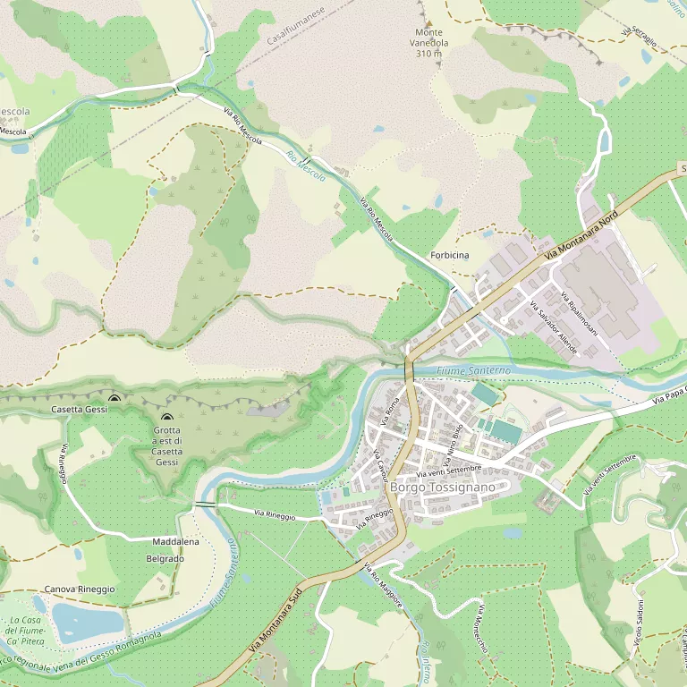 Mappa BORGO TOSSIGNANO