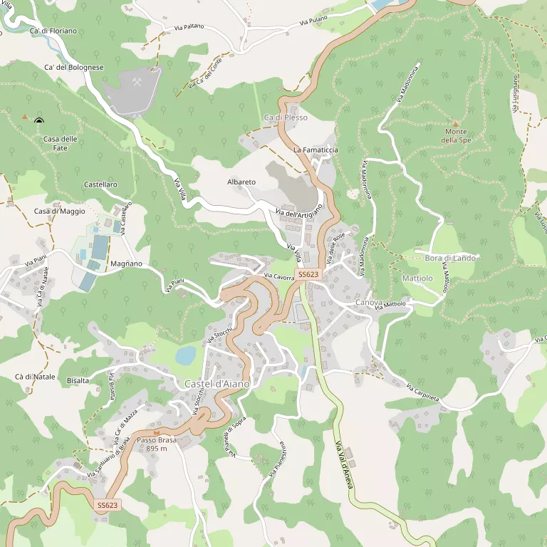 Mappa CASTEL D'AIANO