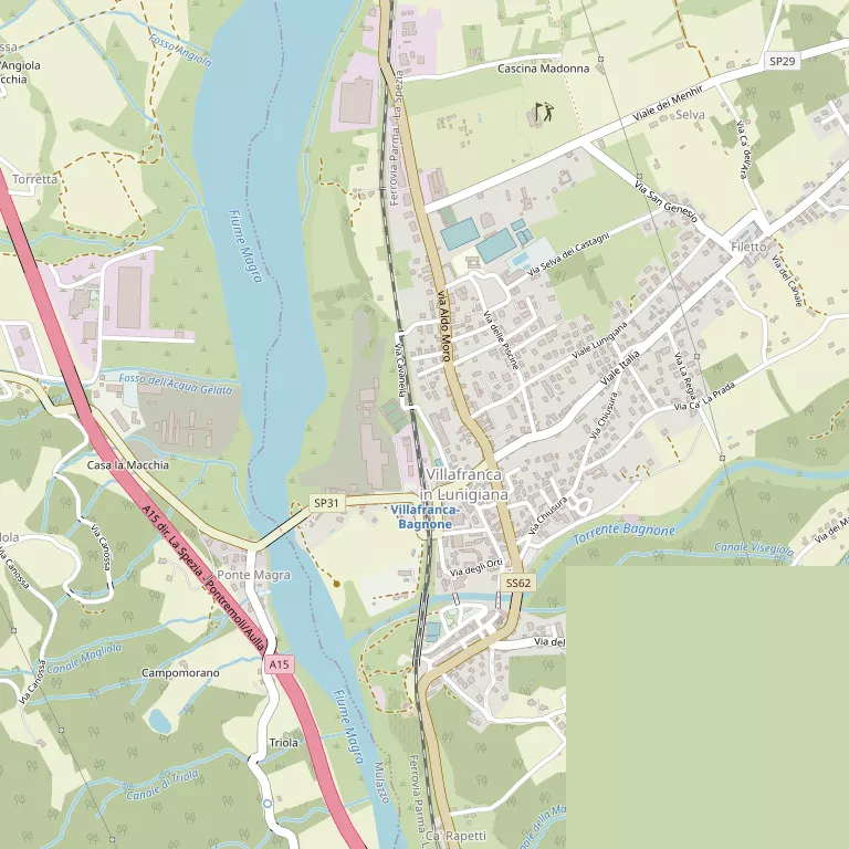 Mappa VILLAFRANCA IN LUNIGIANA