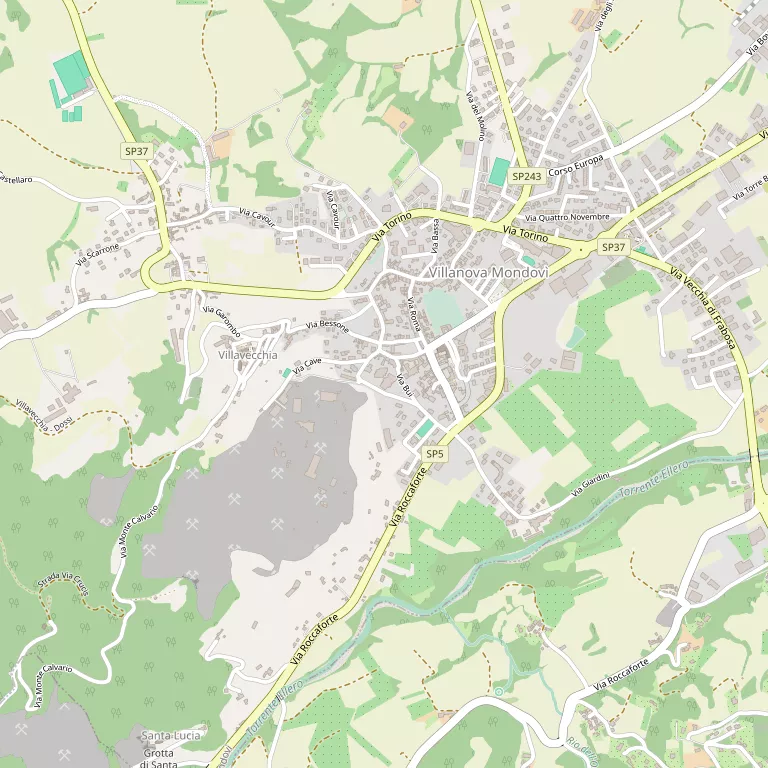 Mappa VILLANOVA MONDOVI'