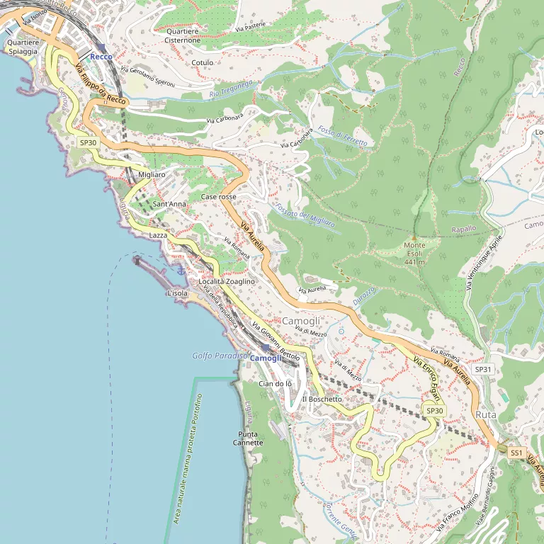 Mappa CAMOGLI