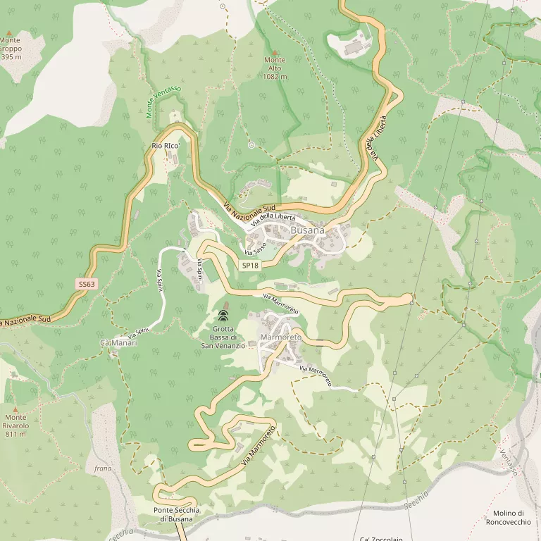 Mappa VENTASSO