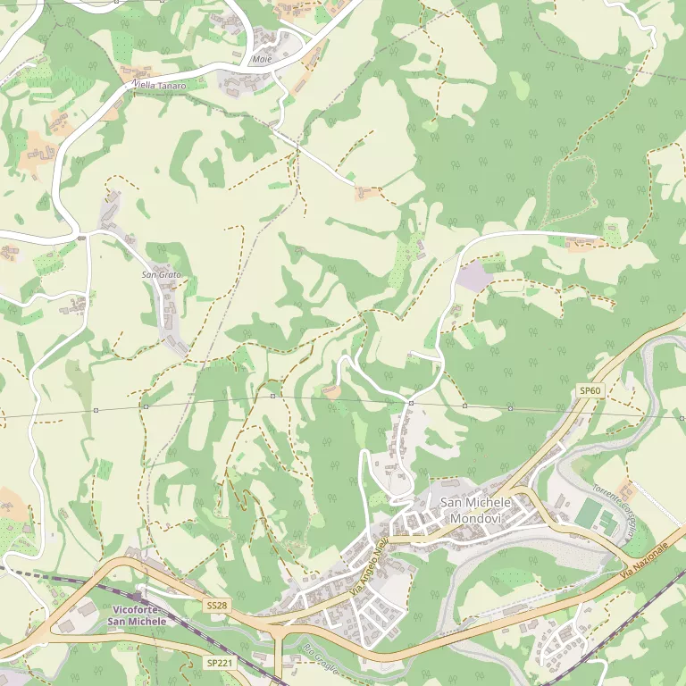 Mappa SAN MICHELE MONDOVI'