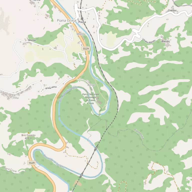 Mappa PIANA CRIXIA