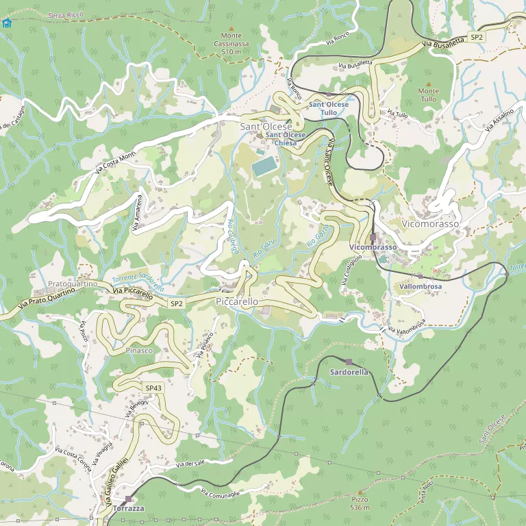 Mappa SANT'OLCESE