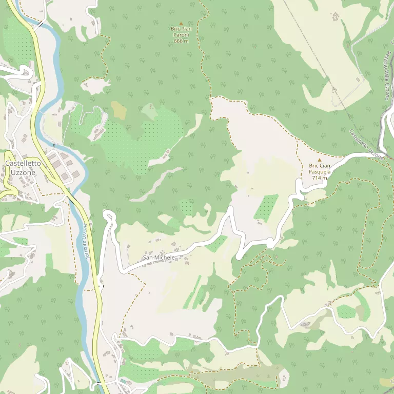 Mappa CASTELLETTO UZZONE