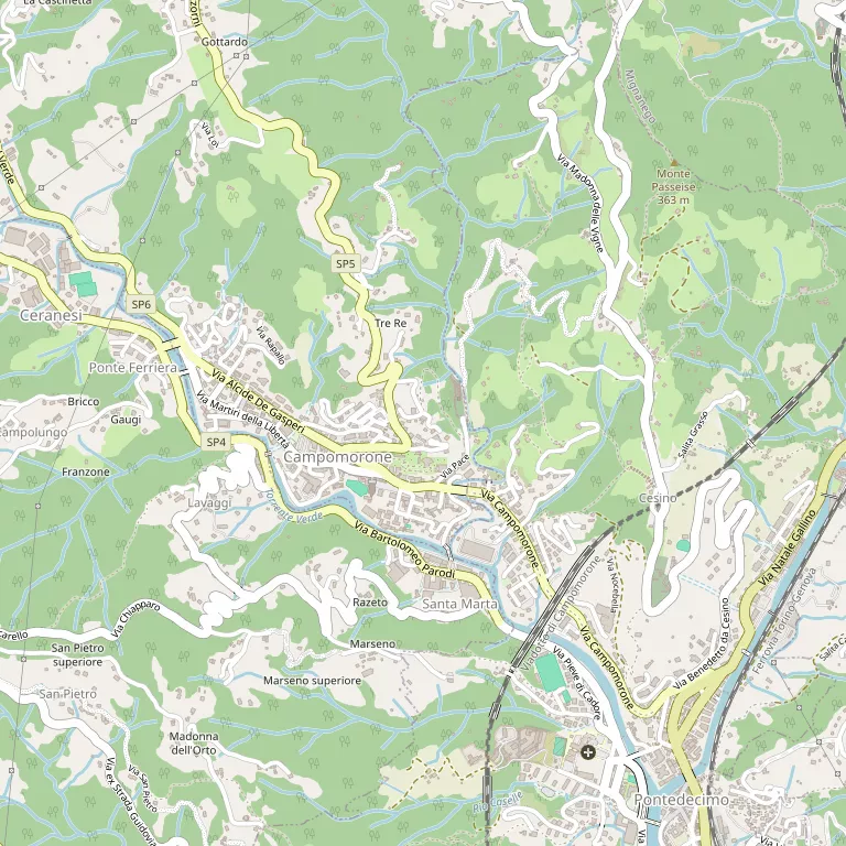 Mappa CAMPOMORONE