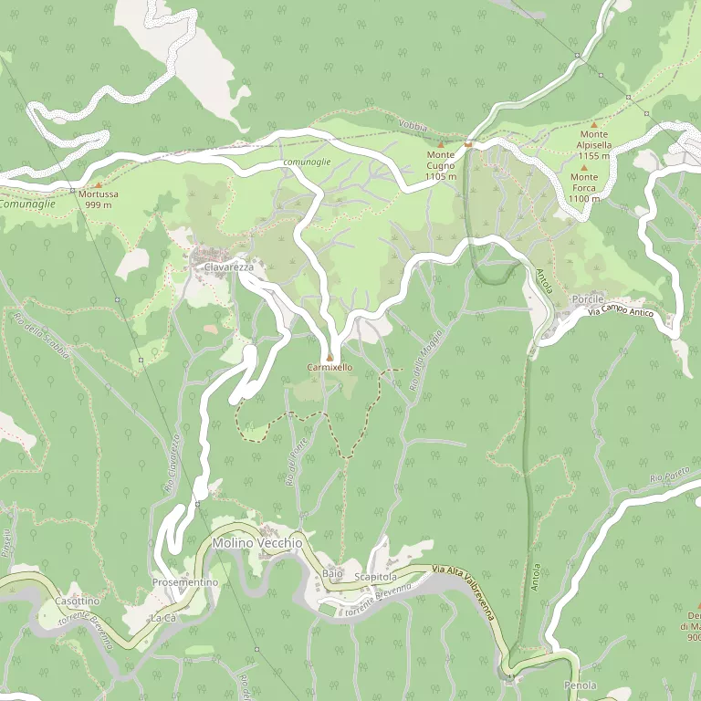 Mappa VALBREVENNA