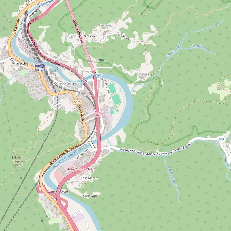 Mappa RONCO SCRIVIA