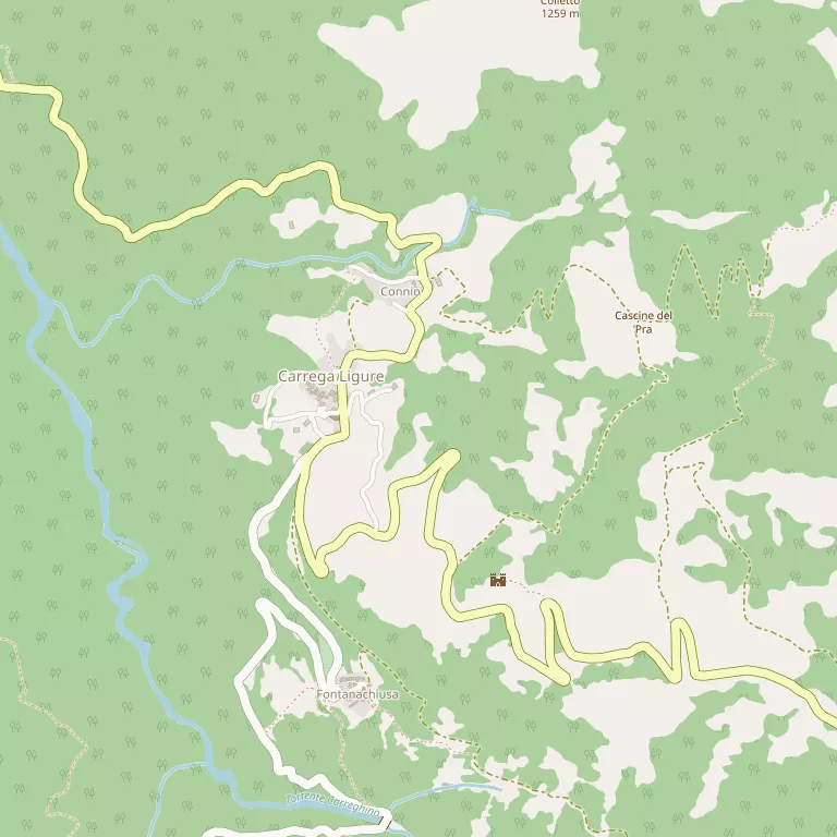Mappa CARREGA LIGURE