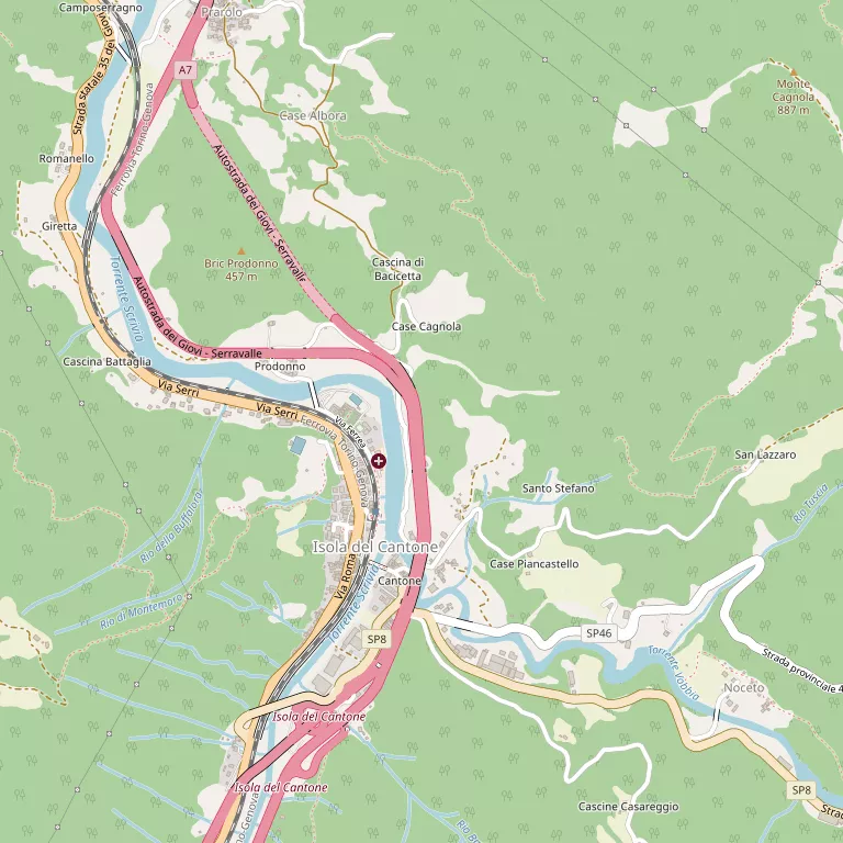 Mappa ISOLA DEL CANTONE