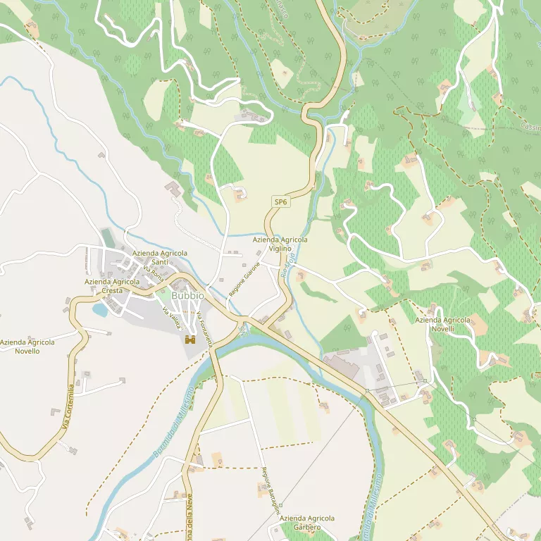 Mappa BUBBIO