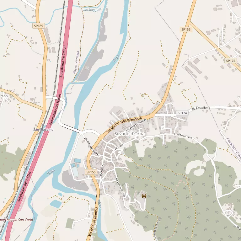 Mappa SILVANO D'ORBA