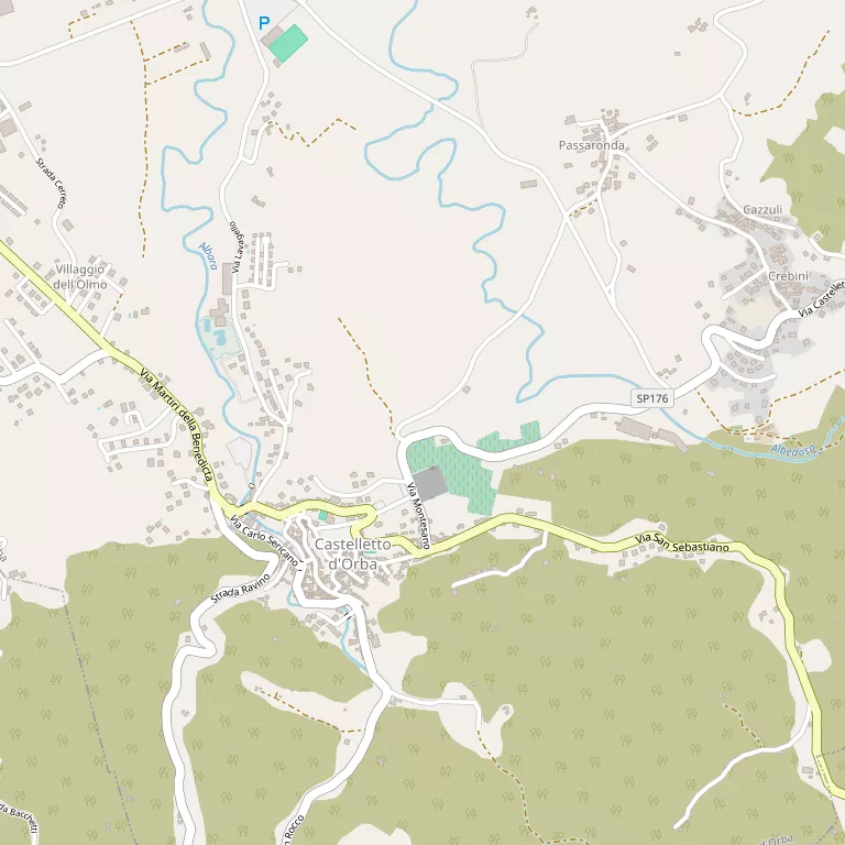 Mappa CASTELLETTO D'ORBA