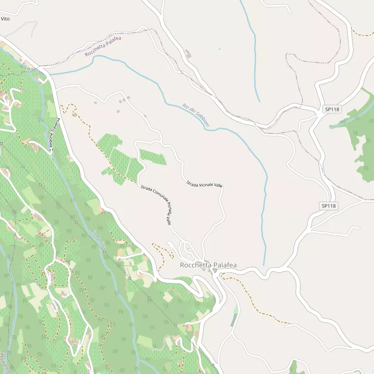 Mappa ROCCHETTA PALAFEA