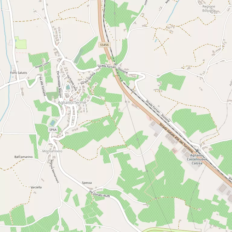 Mappa AGLIANO TERME