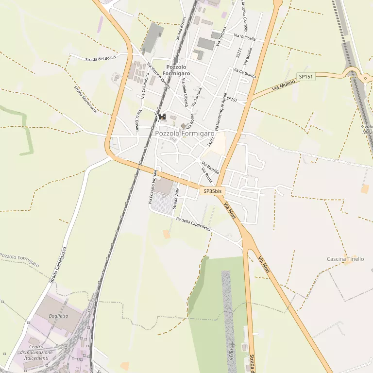 Mappa POZZOLO FORMIGARO