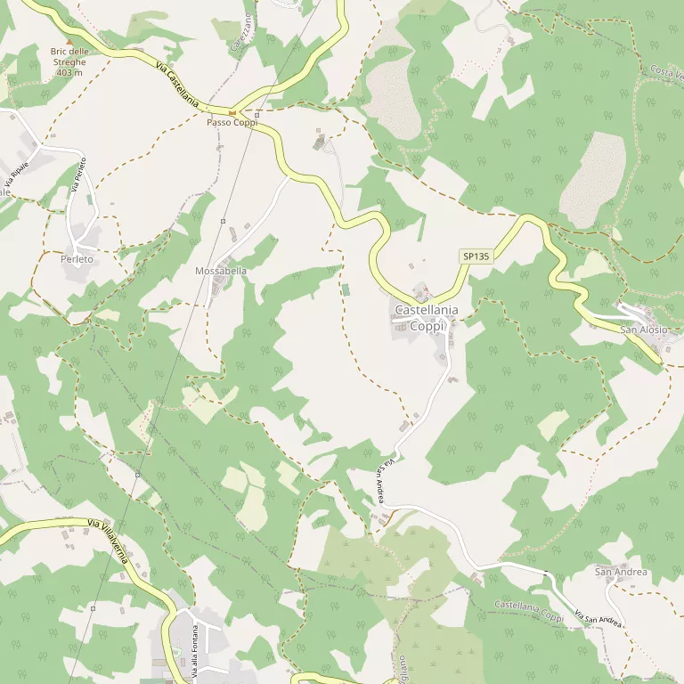 Mappa CASTELLANIA COPPI