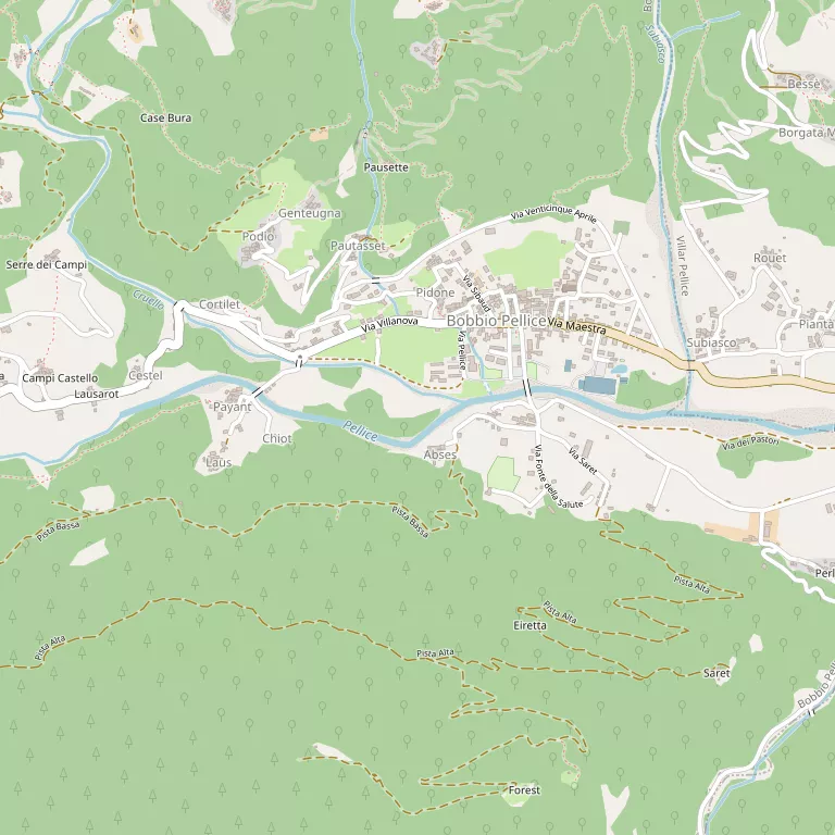 Mappa BOBBIO PELLICE