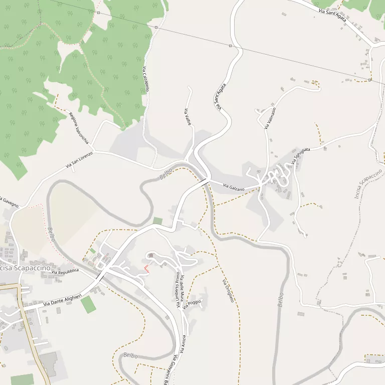 Mappa INCISA SCAPACCINO