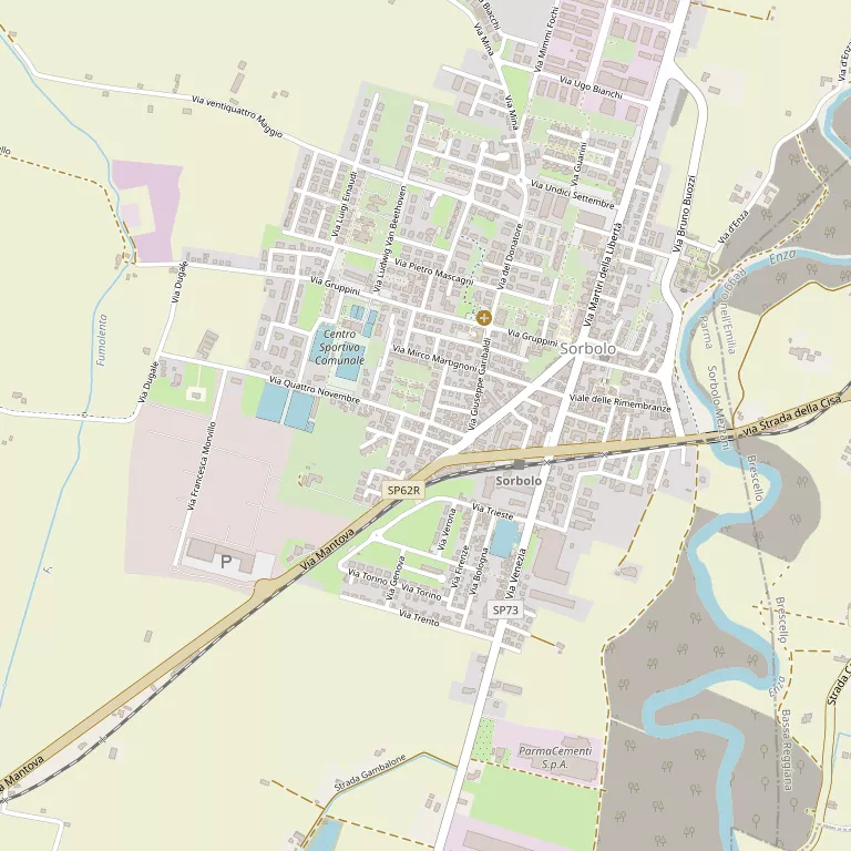 Mappa SORBOLO MEZZANI
