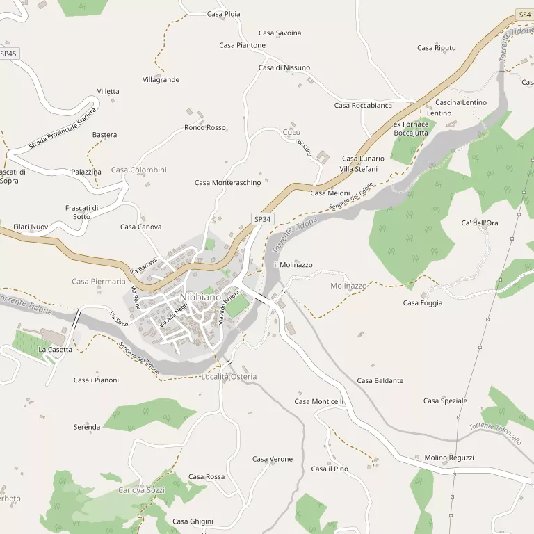 Mappa ALTA VAL TIDONE