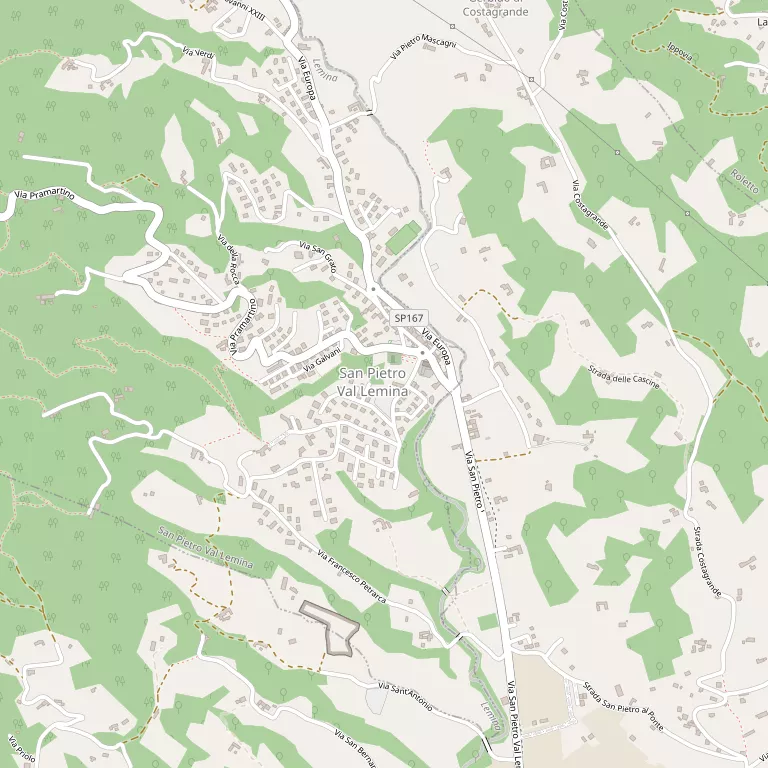 Mappa SAN PIETRO VAL LEMINA