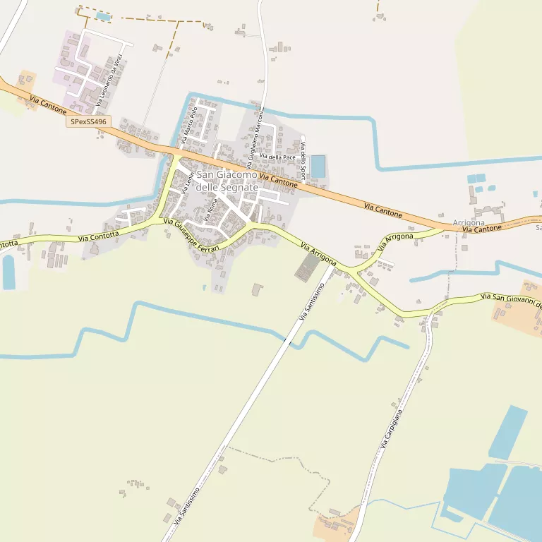 Mappa SAN GIACOMO DELLE SEGNATE