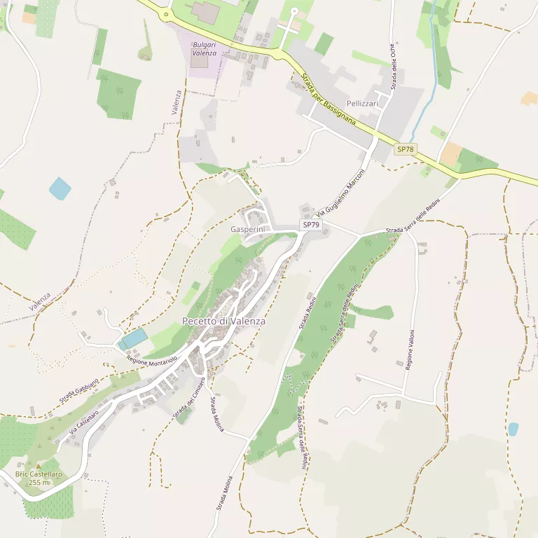 Mappa PECETTO DI VALENZA