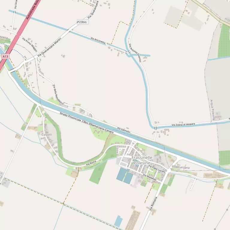 Mappa FRASSINELLE POLESINE
